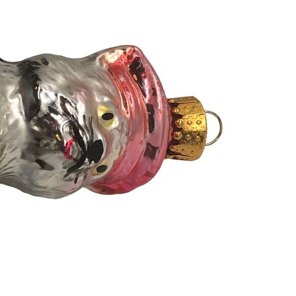 Old World Glass Radko Style Holiday Ornament Animal with Instrument Bear and Gui - Picture 7 of 16